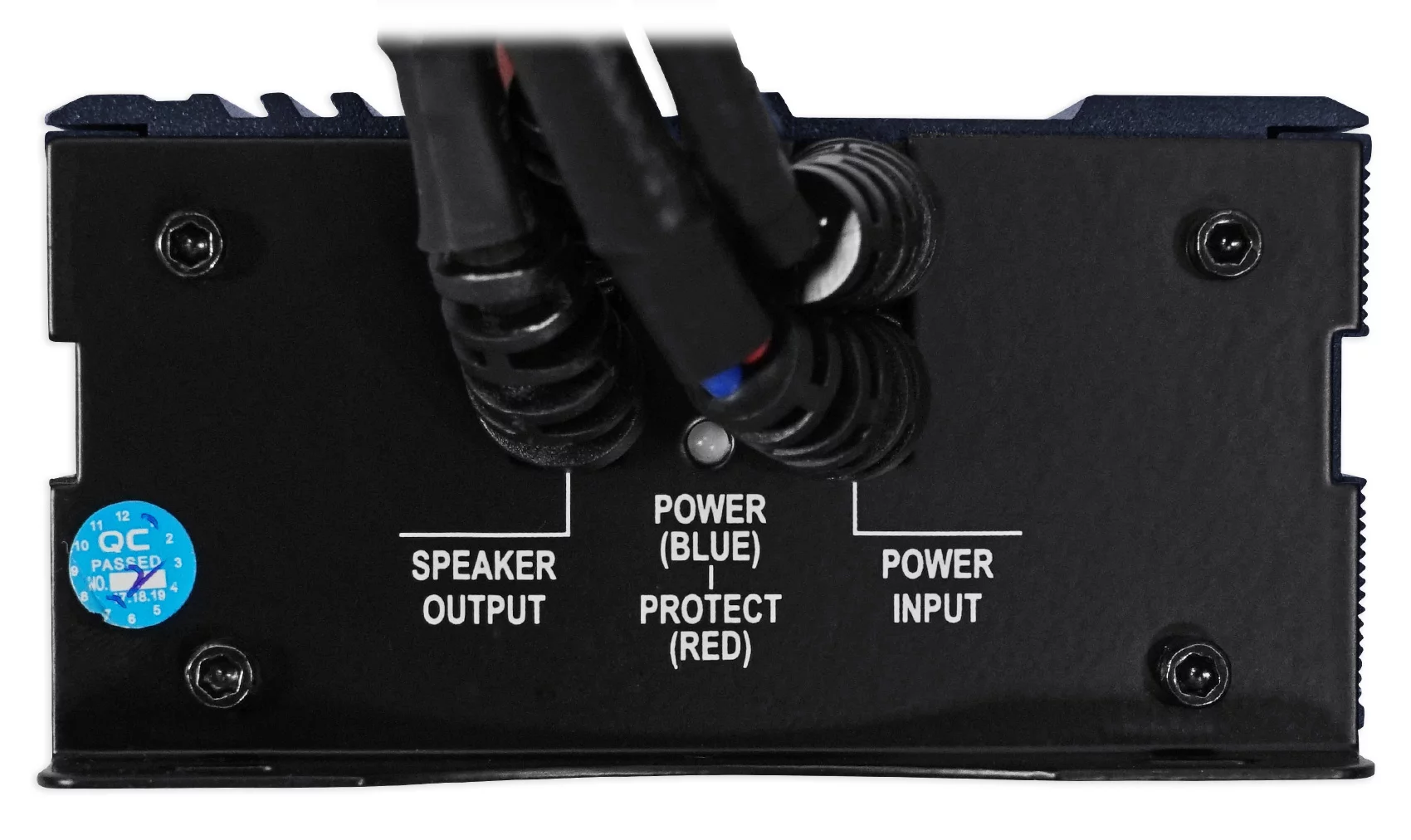 (4) Rockville 6.5" LED Black Tower Speakers+Hifonics Amp+Bluetooth RZR/ATV/UTV