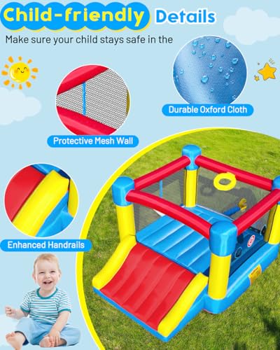 Inflatable Bounce House for Kids Ages 3-8 - Largest 6.7'x8.4' Jump Zone