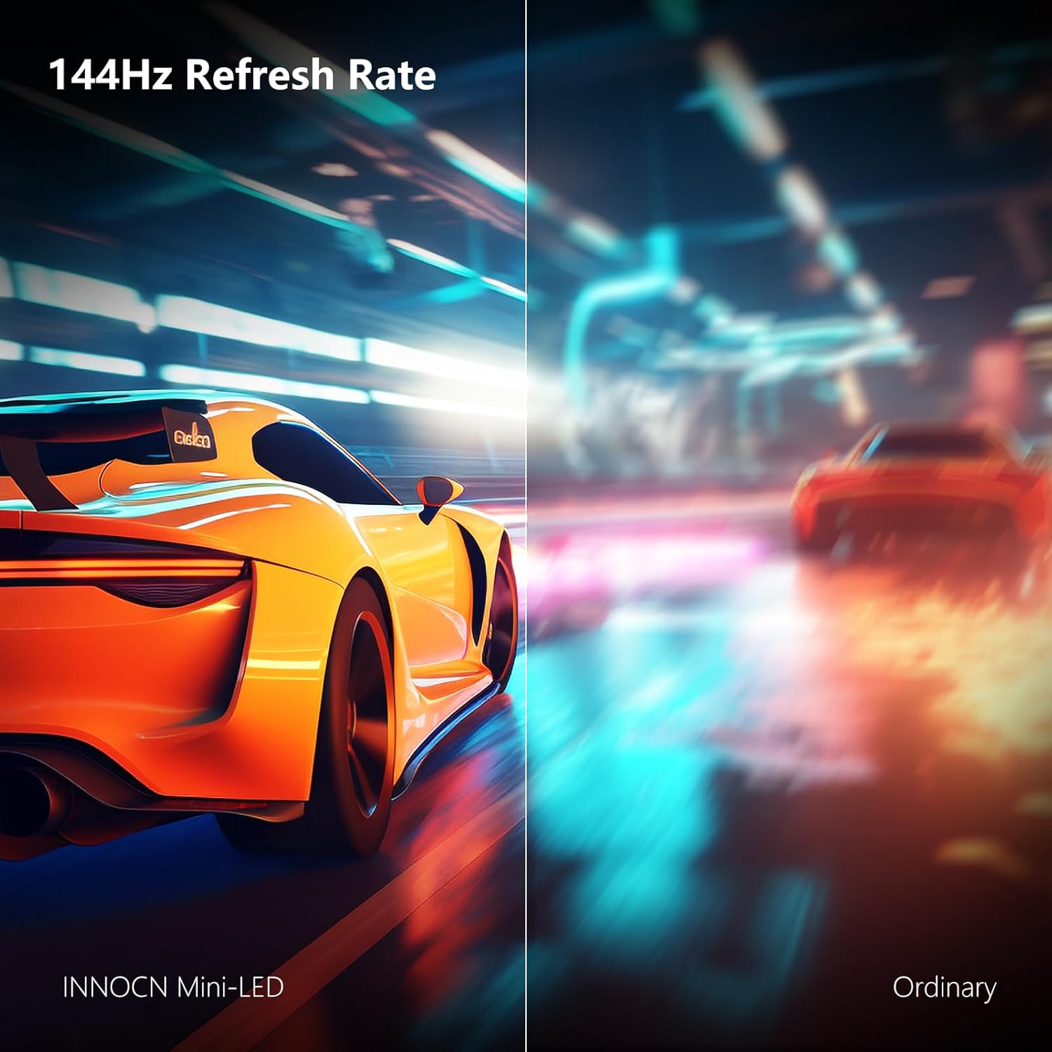 INNOCN 32" Mini LED 4K UHD 3840 x 2160 Computer Gaming Monitor 144Hz 1ms IPS HDR1000 HDMI 2.1 Monitor, 99% DCI-P3, USB Type-C Connectivity