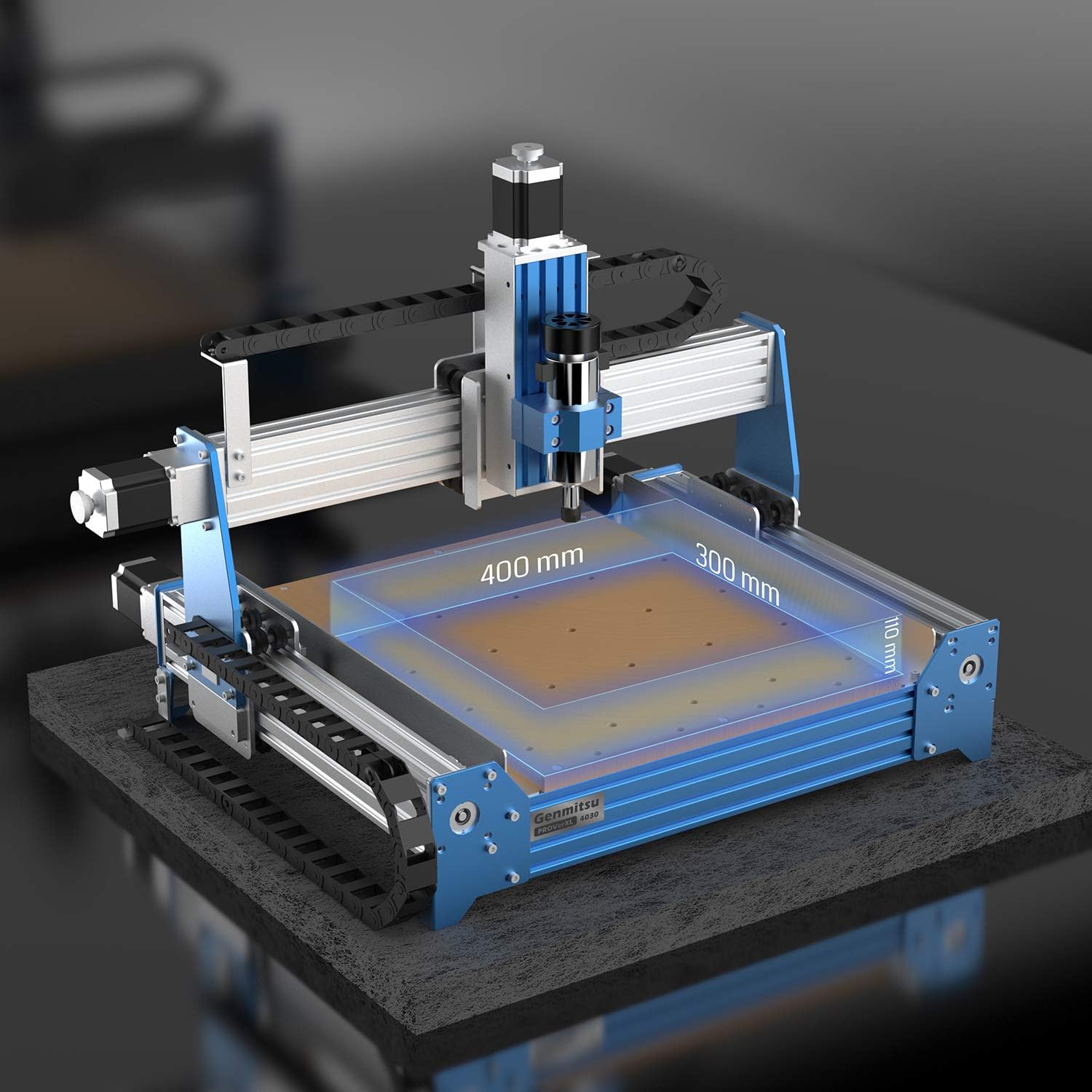 Genmitsu CNC Router Machine PROVerXL 4030 for Wood Metal Acrylic MDF Carving Arts Crafts DIY Design, 3 Axis Milling Cutting Engraving Machine