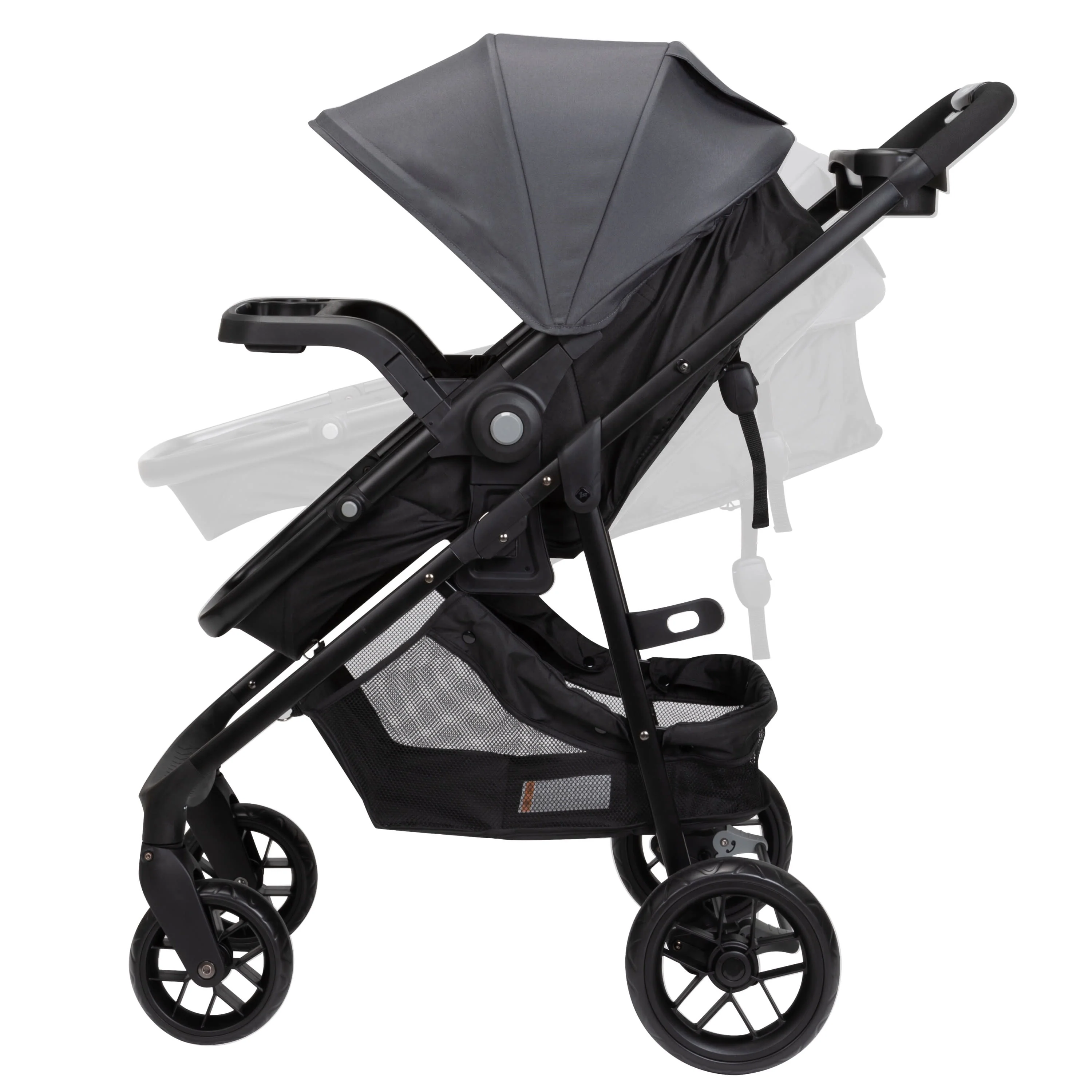 Safety 1st Grow and Go Sprint Modular Travel System Stroller with Rear-Facing Infant Car Seat, Whisper Grey