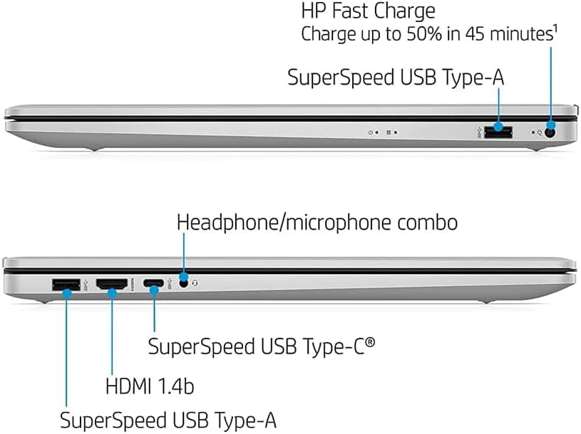 2022 HP 17.3" HD+ Touchscreen Laptop Computer, AMD Ryzen 5-5500U Processor, 32GB RAM, 1TB HDD+1TB SSD, AMD Radeon Graphics, Audio, HD Webcam