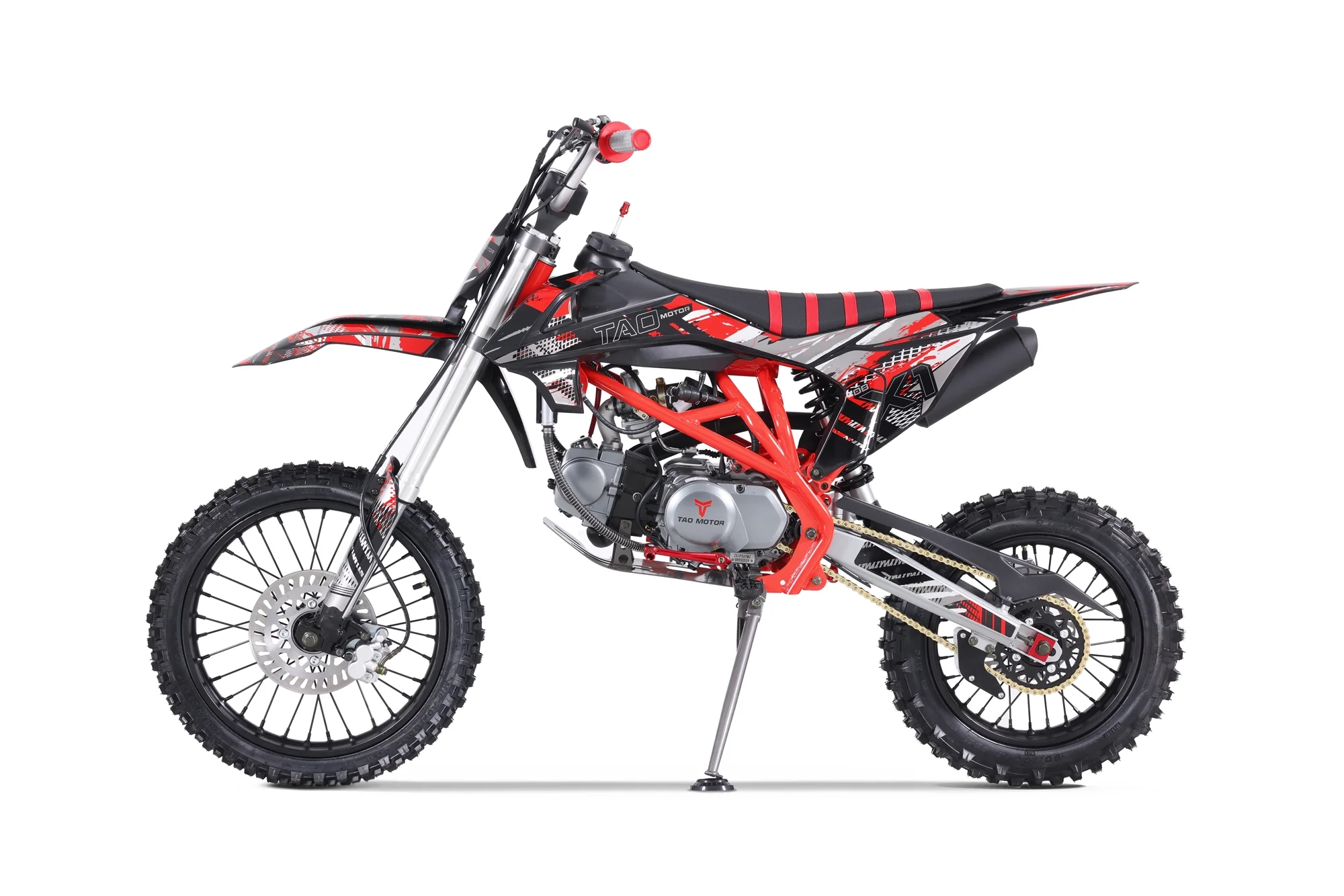 TAO MOTOR 140cc DBX1 Dirt Bike Air Cooled, 4-Stroke Engine Kick Start 17inch Front Wheels 14inch Rear Wheels - Black - Radiant Selections