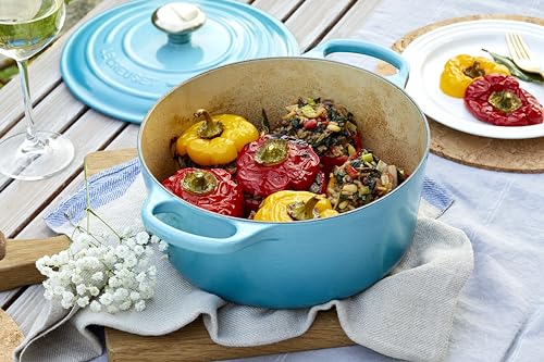 Le Creuset Enameled Cast Iron Signature Round Dutch Oven, 5.5 qt., Cerise