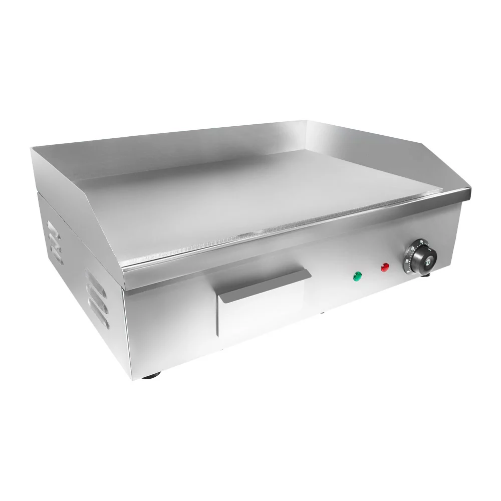 GorillaRock Flat Top Griddle | Teppanyaki Grill with Single Thermostat | Commercial Griddle | 21.50 x 16.00 | 110V