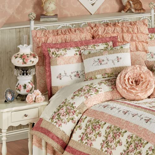 Touch of Class Abigail Hurricane Style Parlor Table Lamp - Antique Victorian Aesthetic - Painted by Hand - Floral Designs