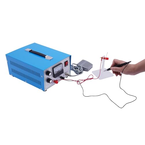 Jewelry Spot Welder, DC 50A 500W Adjustable Jewelry Welder w/ Foot Pedal, 0.02-0.05in Welding Dia. Soldering Machine