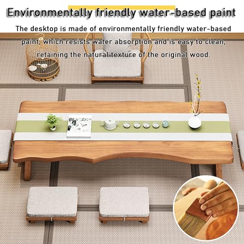Japanese Tatami Tea Coffee Table, Low Table, Dining Table, Study Table, Small Desk, for Sitting On The Floor Bedroom Bay Window Tea Room(Color:Table
