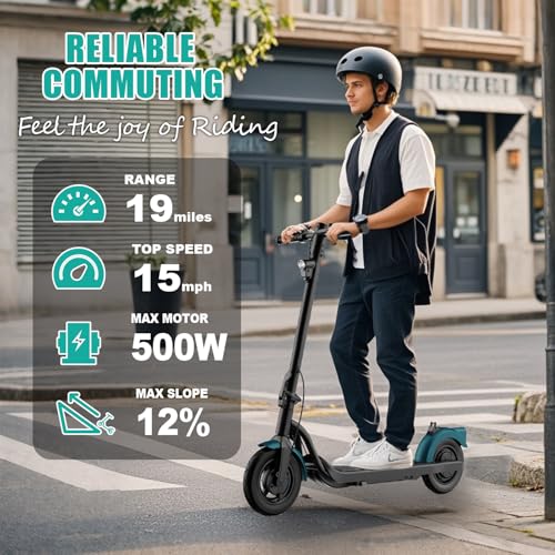 Electric Scooter Adults, Foldable 8.5" Tires E Scooter for Adults, 19 Mph, 350W Motor Fast Cooter