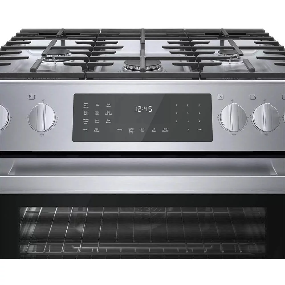 Bosch HDI8056U 4.6 Cu. Ft. Stainless Dual Fuel Slide-in Range
