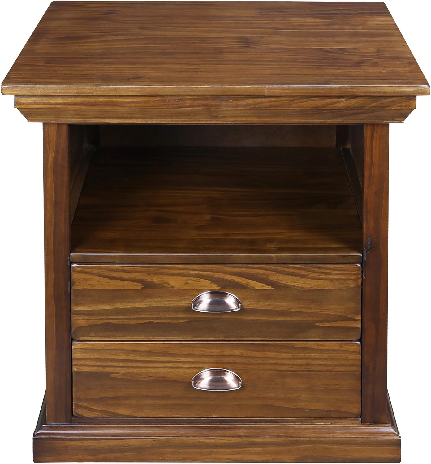 Casual Home Lincoln Nightstand Compartment, Concealment Furniture, Mocha