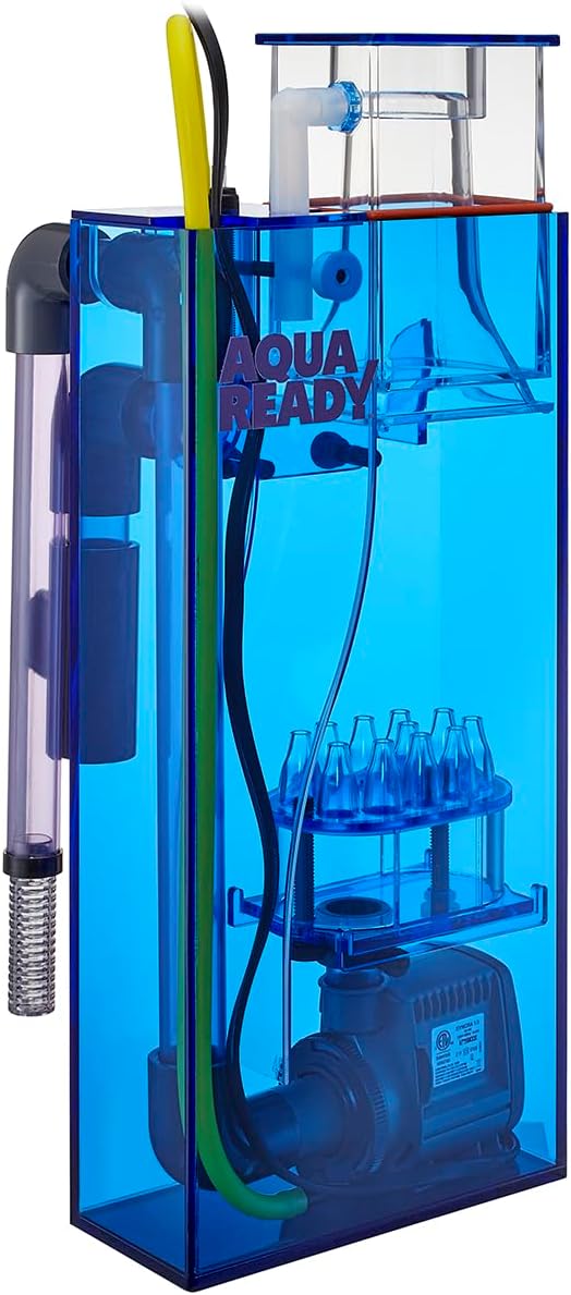 Hang On Back Protein Skimmer for Saltwater Aquariums HOB-1.5, Up to 75 Gallon Fish Tank Filtration, Hang On External, Adjustable