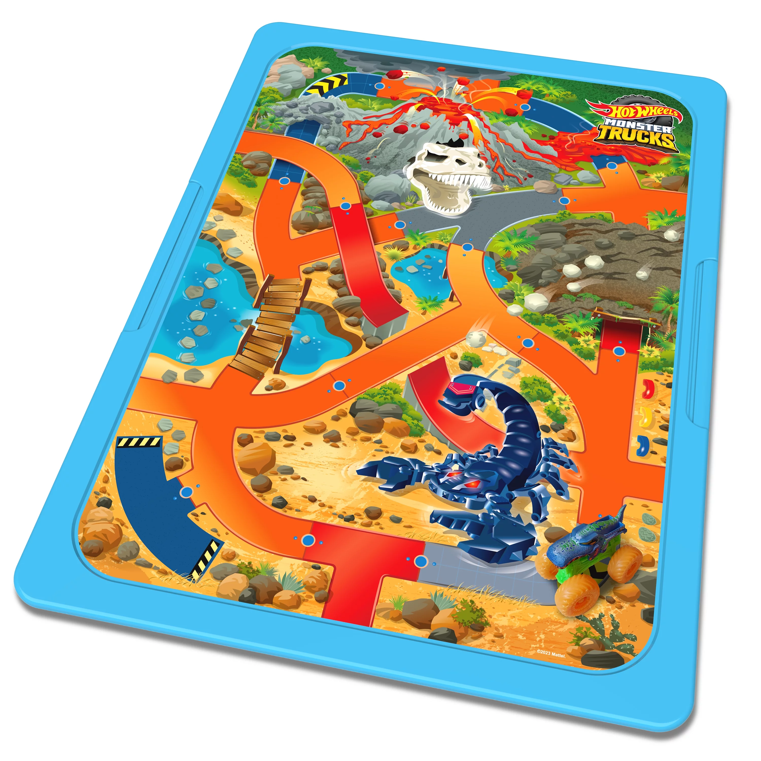 Hot Wheels Monster Trucks Splash and Crash Arena, Activity Playset, Plastic Water Table, for Children 3+