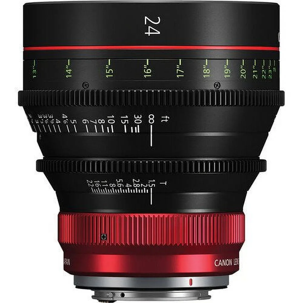 Canon CN-R 24mm T1.5 L F Cinema Prime Lens (RF Mount) - Curated Treasures Market