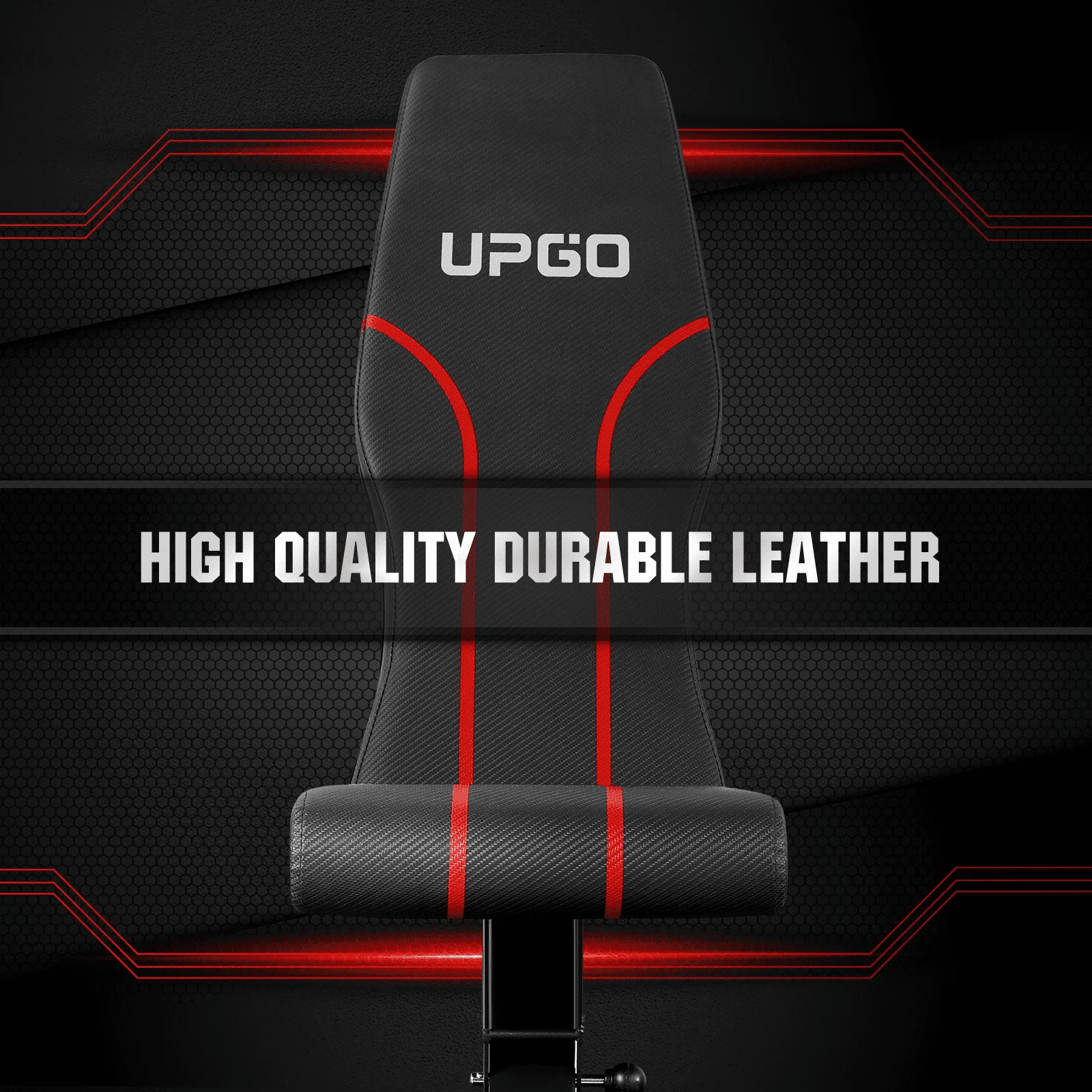 UPGO Adjustable Weight Bench with 660lbs Weight Capacity Foldable Workout Bench for Adult Up to 5.9' Gym Bench for Home