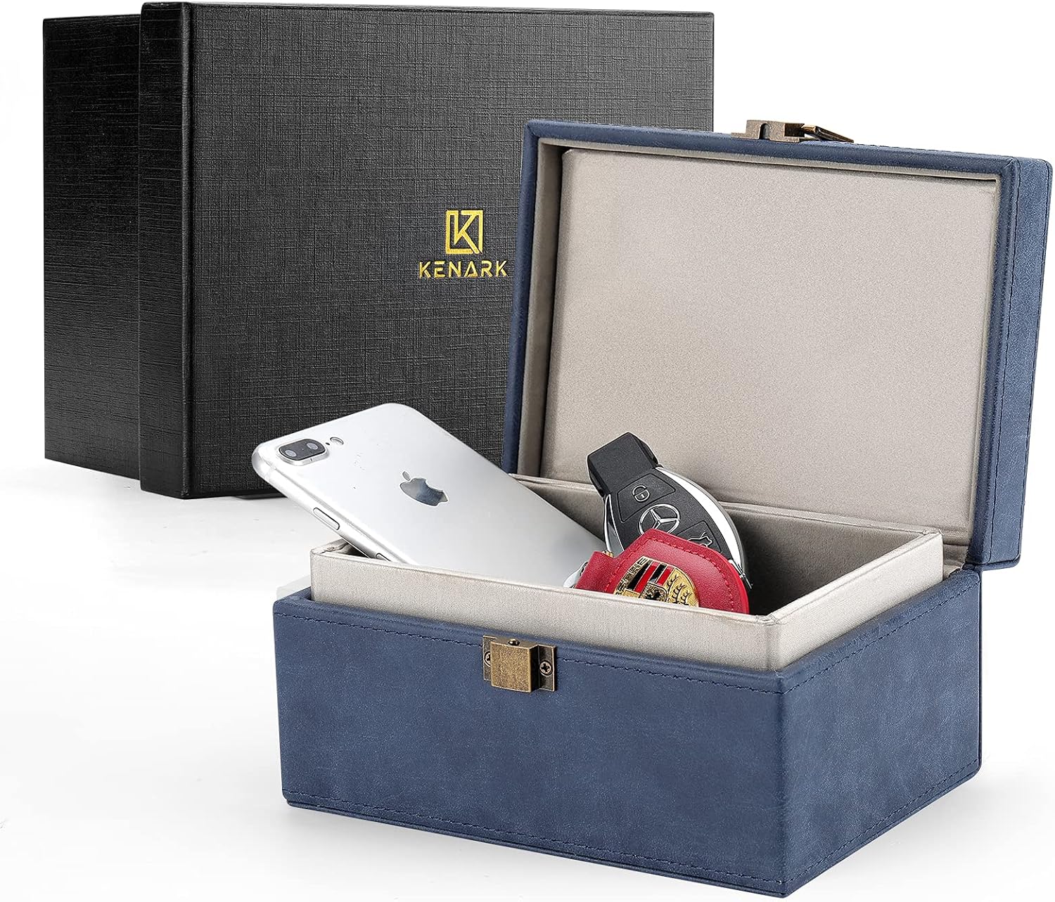KENARK KK6 Plus-BK Faraday Box, Faraday Key Fob Protecting Box, Car Key Shielding Box, Car Key Signal Blocker, EMP Protection Box