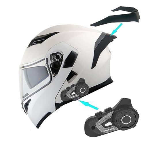 1Storm Motorcycle Modular Full Face Helmet Flip up Dual Visor Sun Shield: HB89