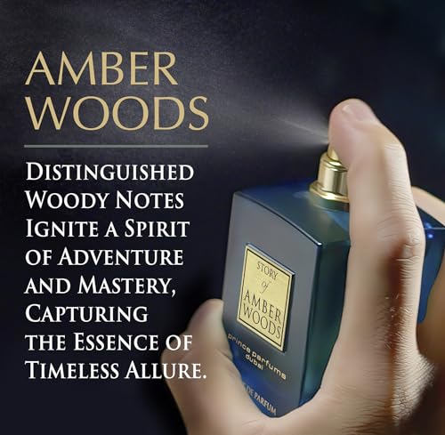 Prince Parfums Dubai - Story of Bois De Guaiac For Men - 3.4 Ounces - Extrait de Parfum - Exquisite Luxury Fragrance Exotic Woods, Amber