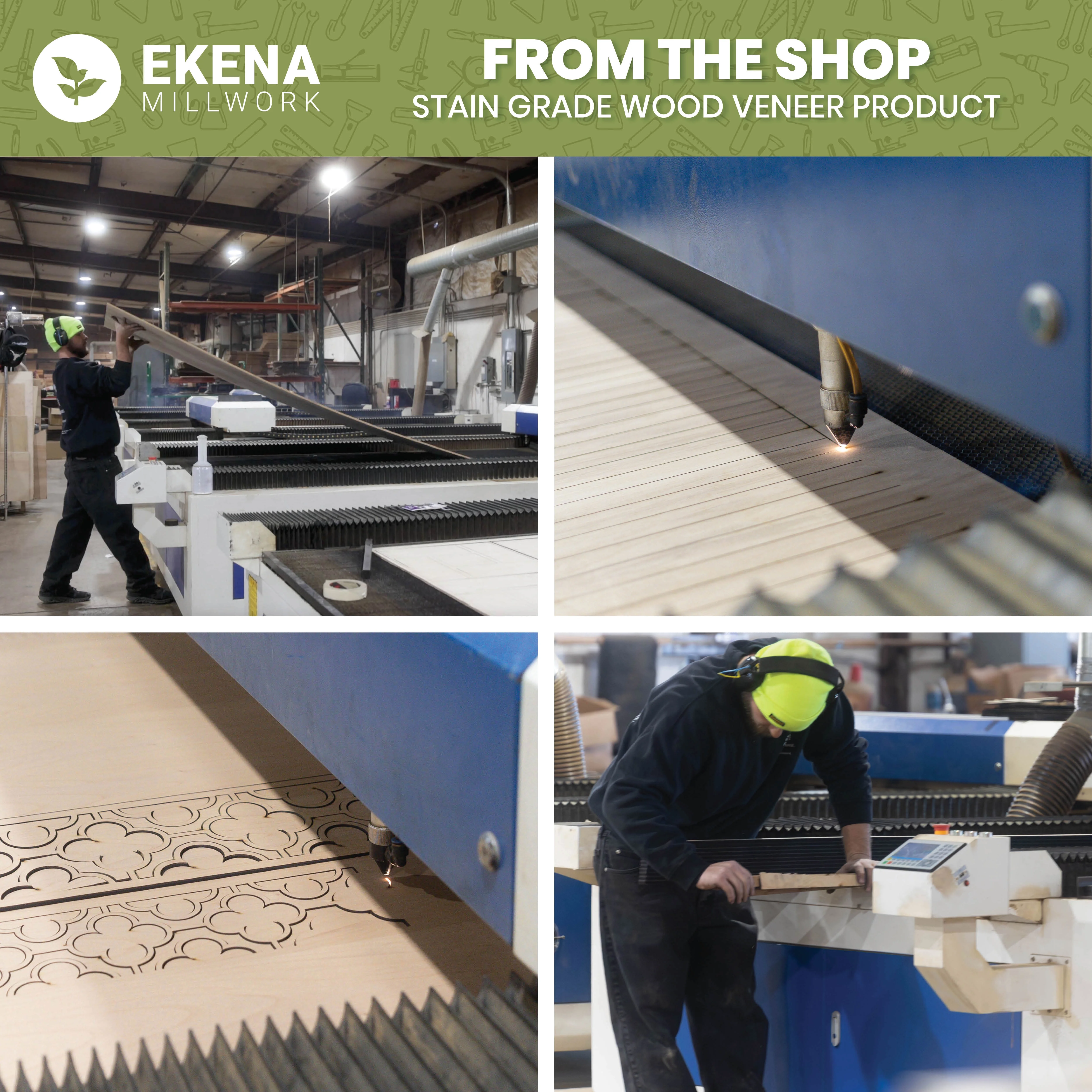Ekena Millwork 94"H x 1/4"T Bridgeport Adjustable Wood Decorative Slat Wall Panel Kit, Birch (contains 11 Slats + 1 Straight Edge Starter Slat)