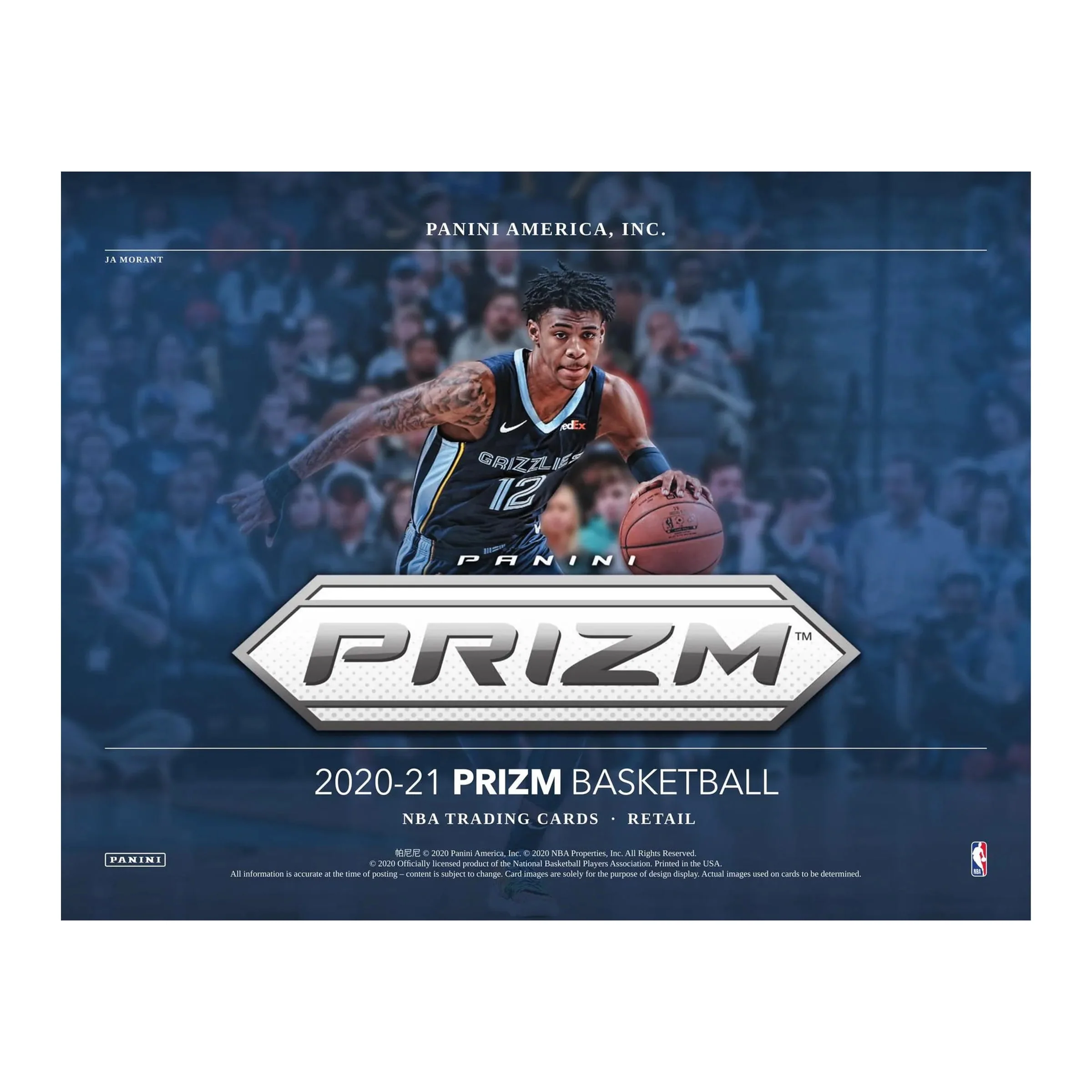 2020-21 Panini Prizm Basketball Trading Cards Retail Box