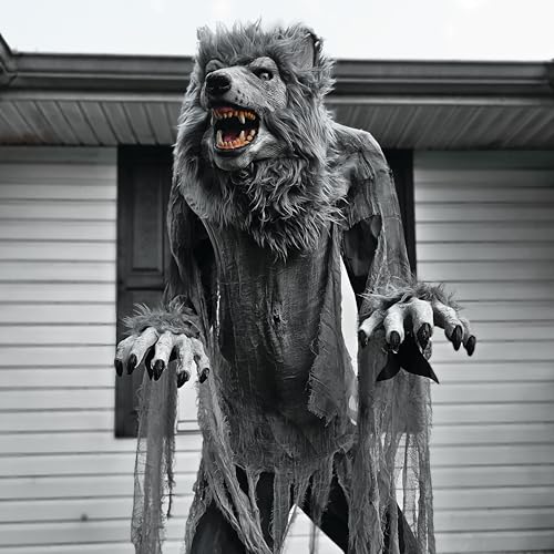 Haunted Hill Farm Motion-Activated 7.5-Ft. Tall Smoldering Ghoul