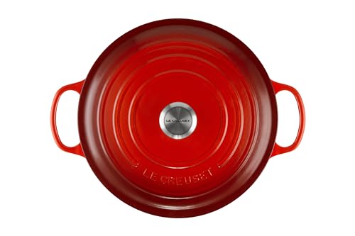 Le Creuset Enameled Cast Iron Signature Round Dutch Oven, 5.5 qt., Cerise