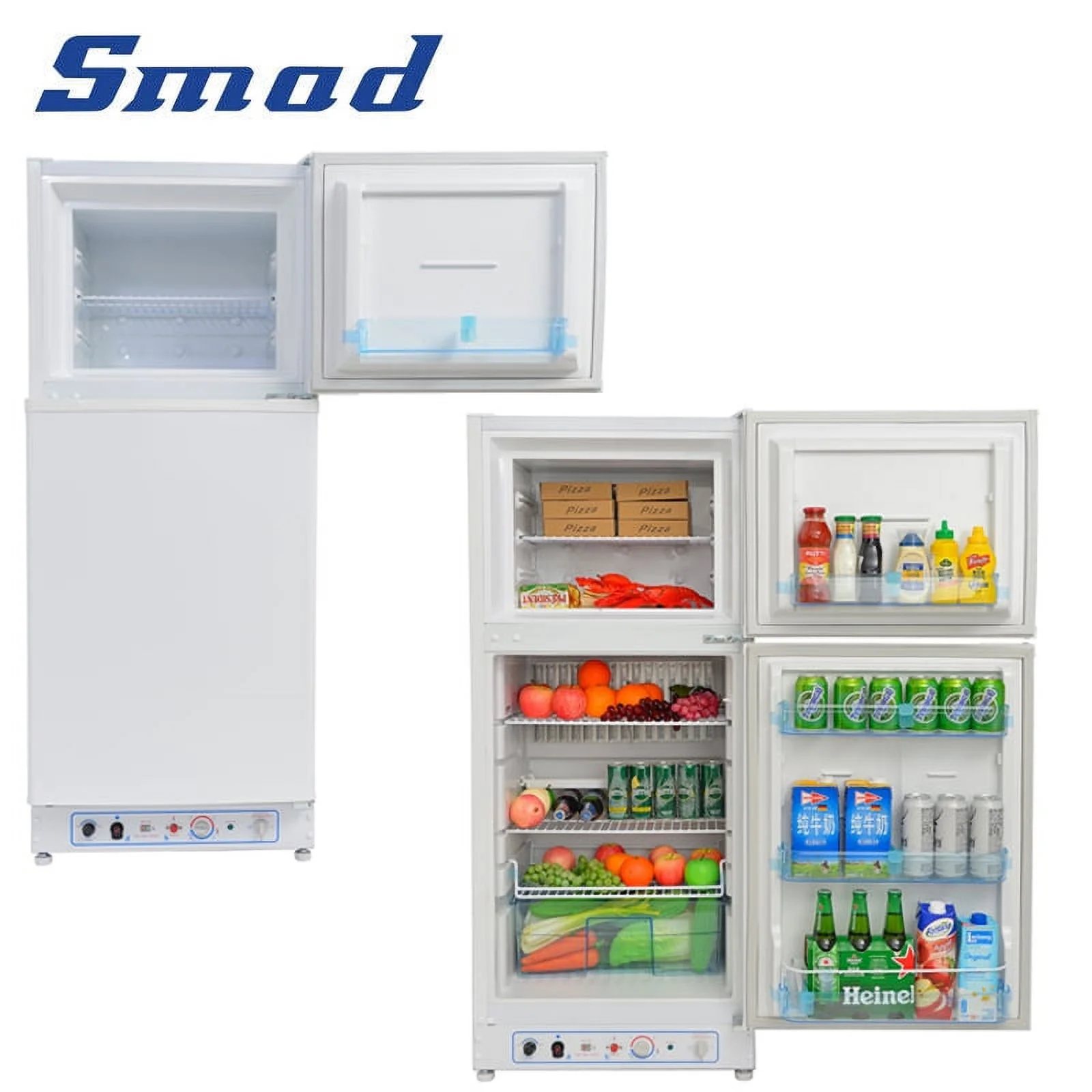 Smad 6.5 Cu ft Propane Refrigerator LPG Cottage Cabin Camper Gas Fridge RV Home