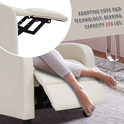 BestMassage | Recliner Chair | with 2 Point Massage Function | Black | with Lumbar Support, Adjustable Push Back, Wide Armrests