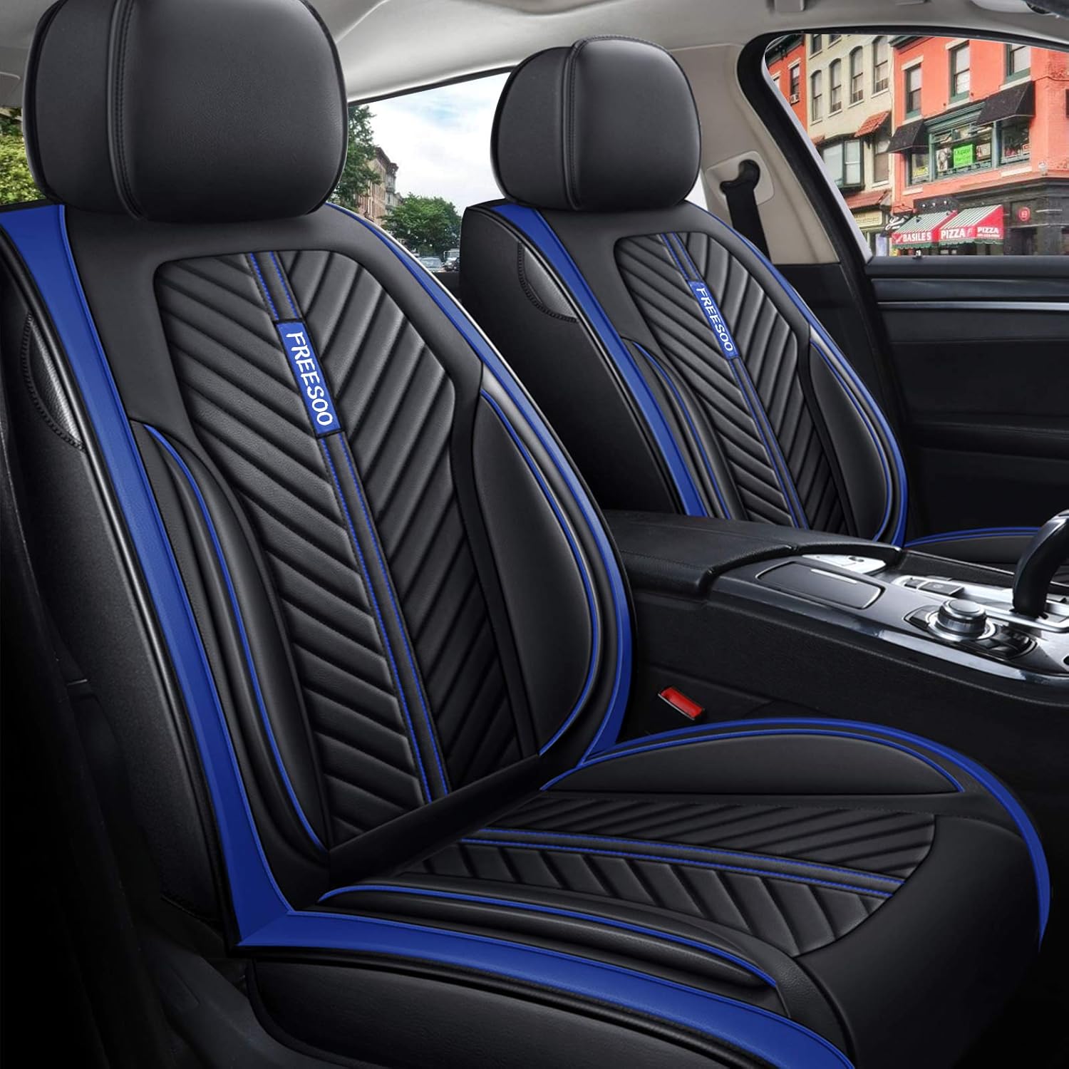 FREESOO Car Seat Covers Leather