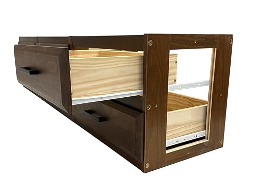 Discovery World Furniture White Full Bookcase Bed with 6 Drawers