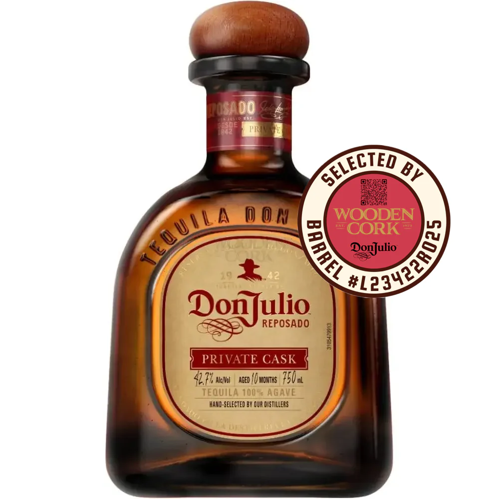 Don Julio Private Cask Reposado Tequila 85.4 Proof Selected by Wooden Cork - Nestor Liquor