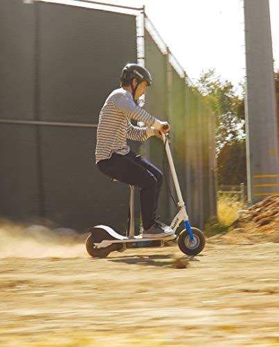 Razor E300S Seated Electric Scooter for Kids Ages 13+ - 9" Pneumatic Tires, Removable Seat, Up to 15 mph and 40 min of Ride Time