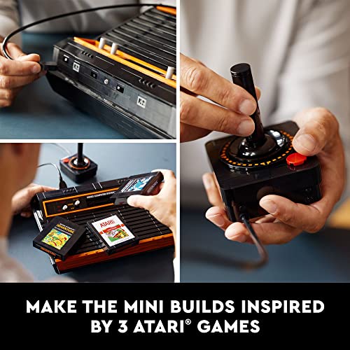 LEGO Icons Atari 2600 Building Set 10306 - Retro Video Game Console and Gaming Cartridge Replicas, Featuring Minifigure and Joystick