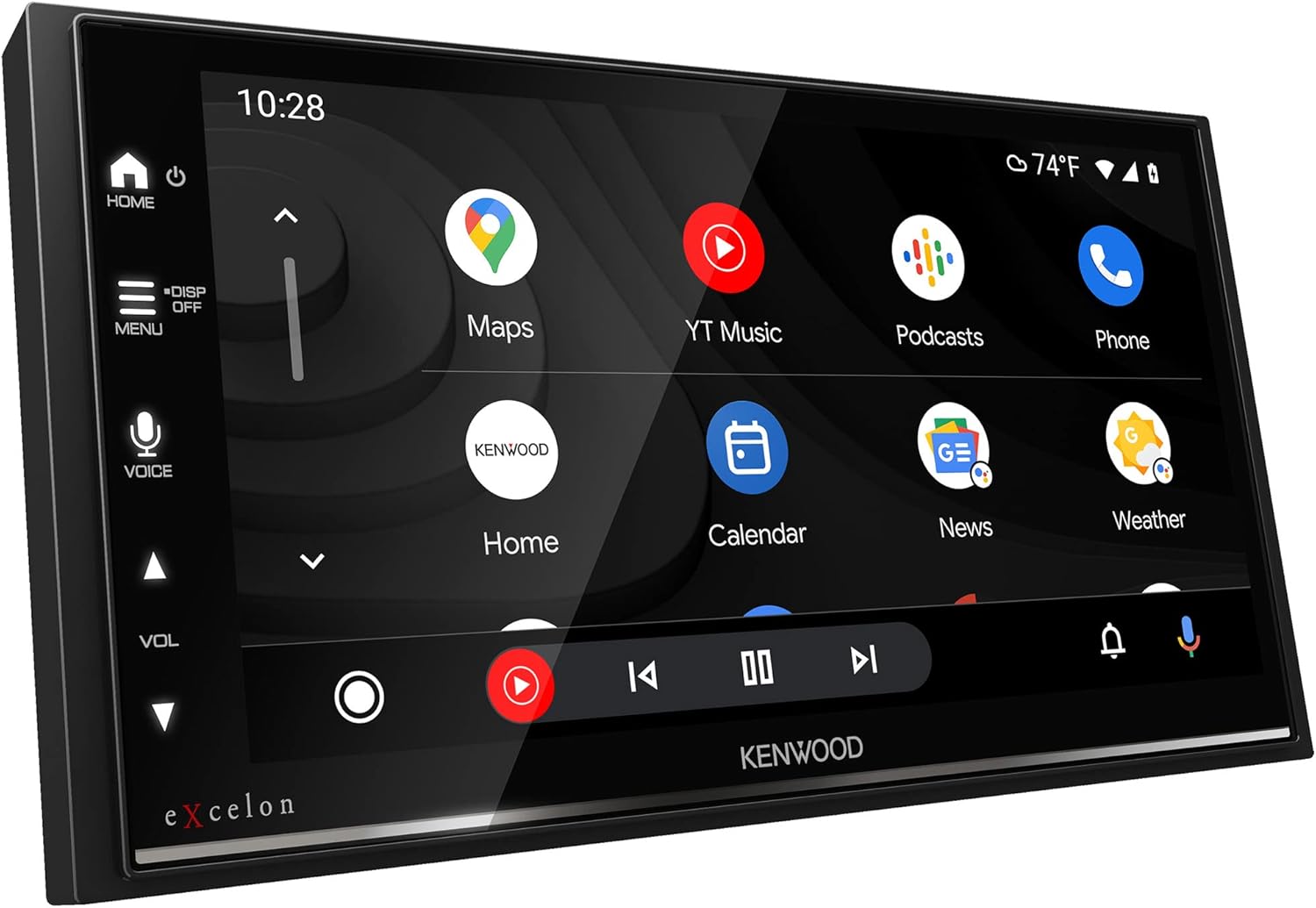 KENWOOD DMX709S eXcelon 6.95-Inch Capacitive Touch Screen, Car Stereo, CarPlay and Android Auto, Bluetooth, AM/FM HD Radio, MP3 Player, USB Port