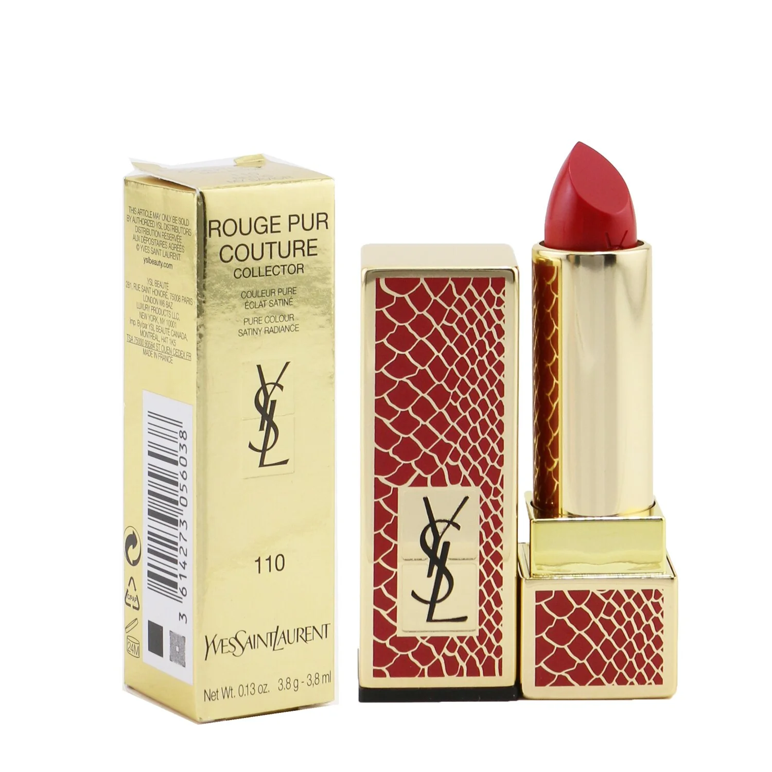 Yves Saint Laurent Rouge Pur Couture (Wild Edition) - # 119 Light Me Red  3.8g/0.13oz