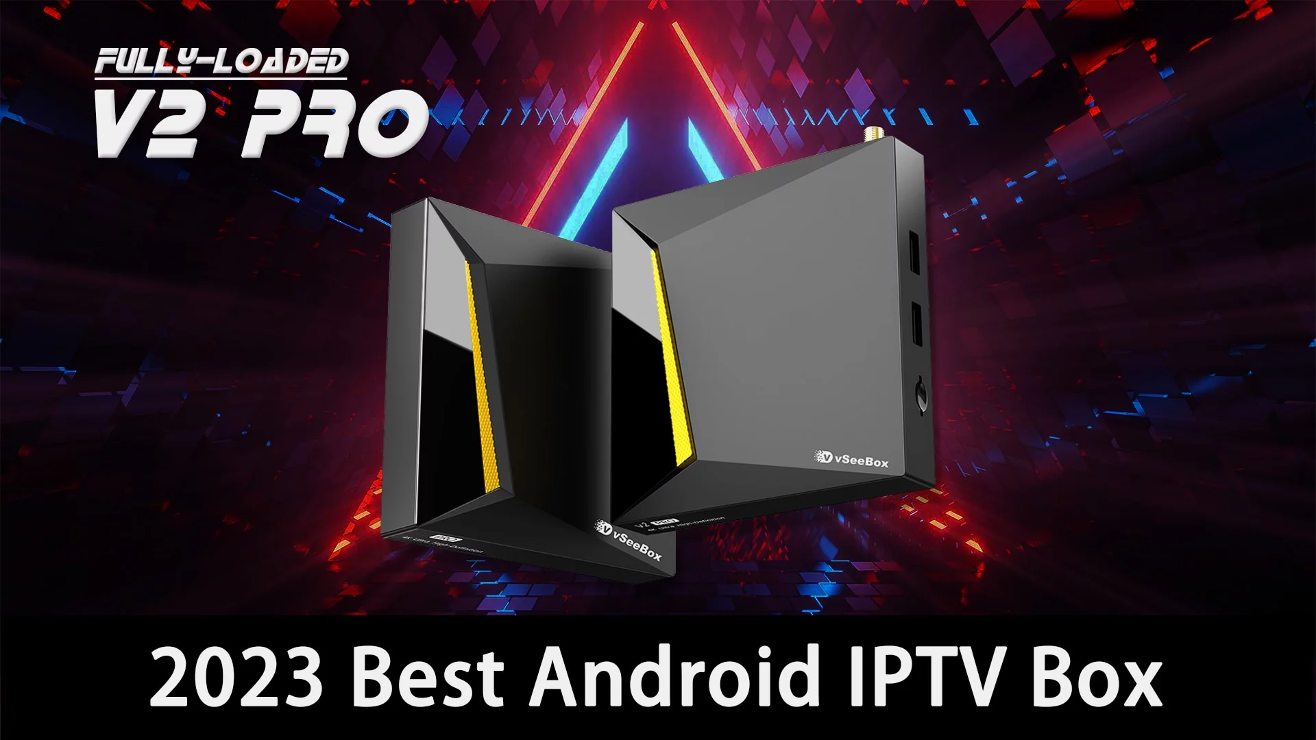 Latest vSeeBox V2 Pro Bundle with Voice Control Remote, 8K HDMI Cable, 64GB TF Card, 64GB USB Drive, WiFi Extender, Backlit Keyboard