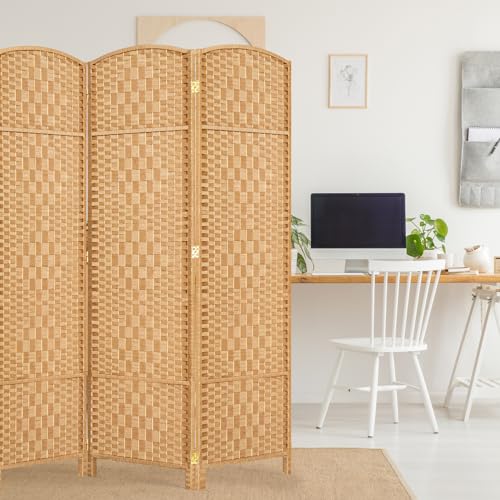 Room Divider, Room Dividers and Folding Privacy Screens, 16in Privacy Screen, 6 Panel Temporary Wall Partitions, 6ft Space Separation Panel Screen
