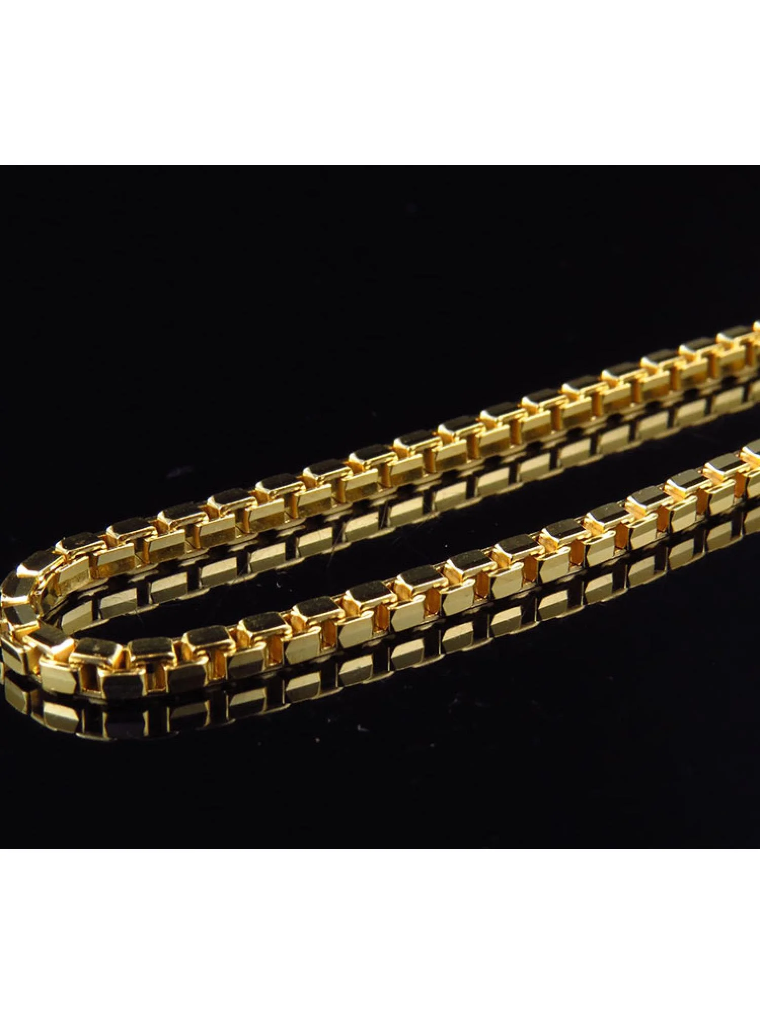 Solid Genuine 10K Yellow Gold Box Style 2.5MM Chain Necklace 24-30 Ins