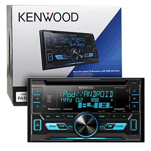 Kenwood DPX302U Double 2 DIN CD MP3 Car Stereo Receiver Bundle Combo with Metra Installation Kit for Car Stereo (Fits Most GM Ve