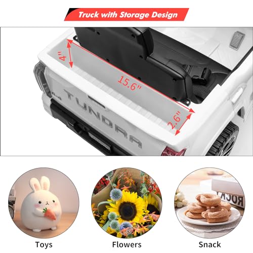 IDEALHOUSE Electric Car for Kids, 12v Ride on Truck Car, Ride-on Toys for Boys/Girls, Off-Road Kids Pickup Car with Remote Control, Spring Suspension