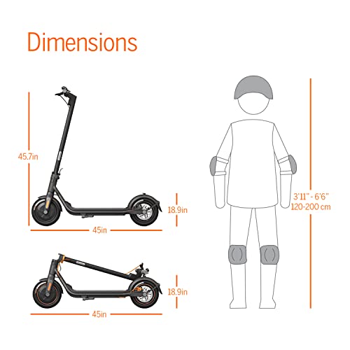 Segway Ninebot Kick Scooter F25/F40, Powerful Motor, Long Range & 15.5-20 MPH, Dual Brakes, Cruise Control, Electric Scooter for Adults