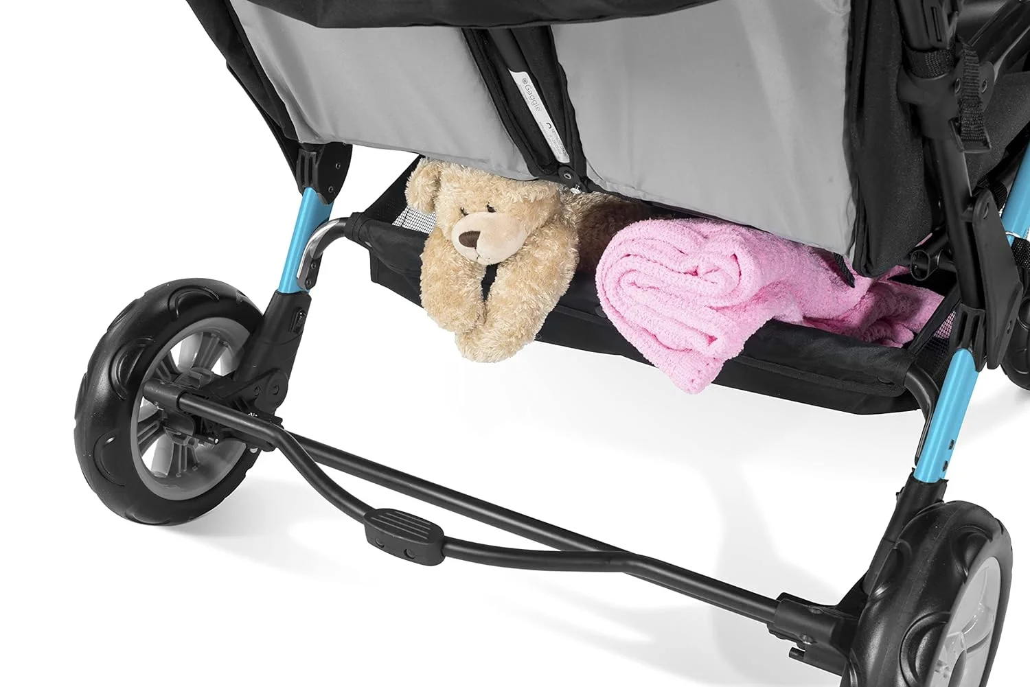 Gaggle by Foundations Compass 4 Seat Quad Stroller with UV Protecting Stroller Canopy, 5 Point Harness for Added Safety, Foot Brake