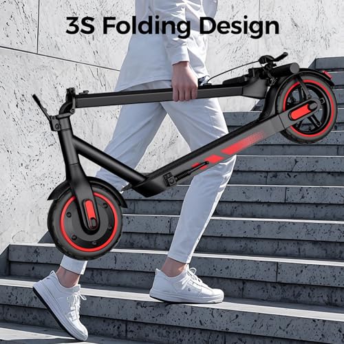 Electric Scooter for Adults, 19/25 Mph Max Speed, 21/25/35 Miles Range,350/500/600W APP Control E-Scooter with 8.5"/10" Inflatable tire