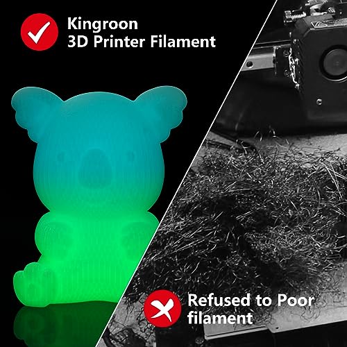 Kingroon Silk PLA Bundle 3D Printer Filament, Dimensional Accuracy +/- 0.03 mm, 10 kg Spool(22lbs)