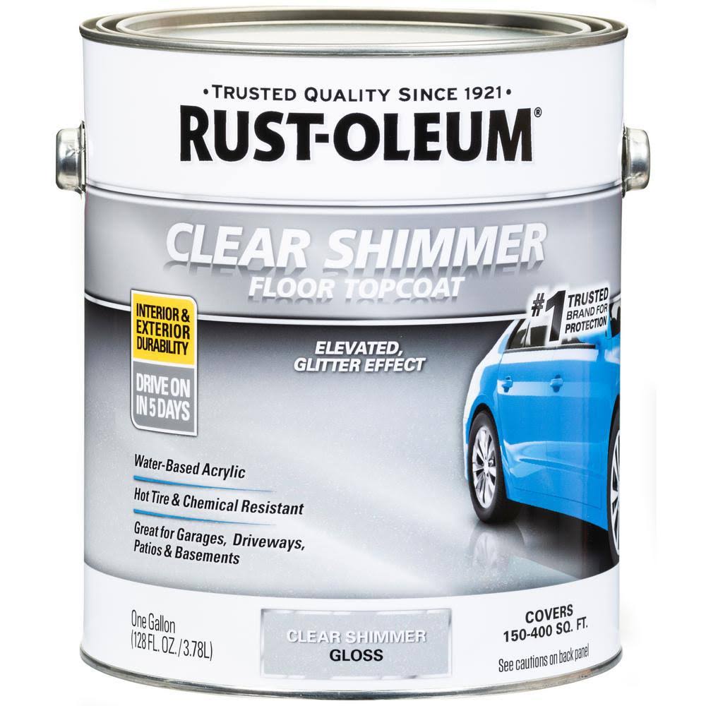 1 gal. Clear Shimmer Concrete and Floor Top Coat (2-Pack)
