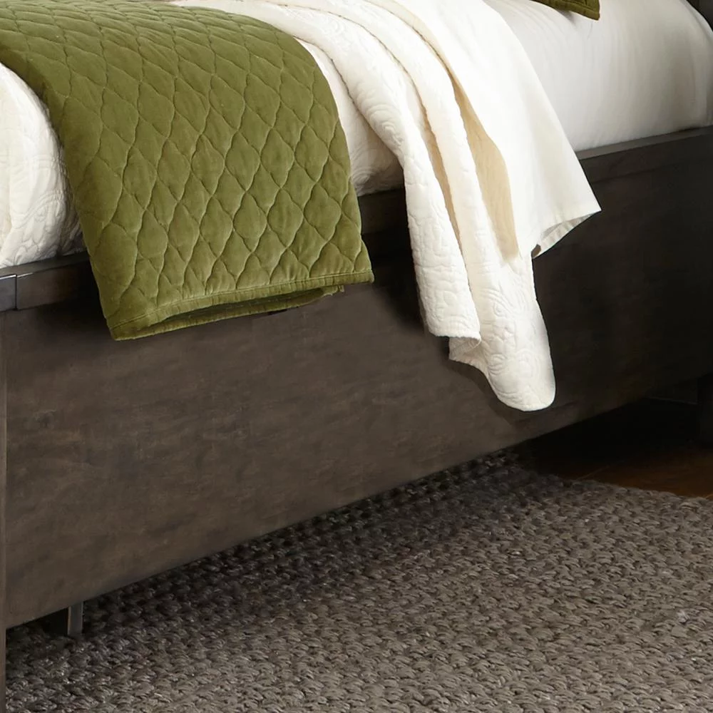 Thornwood Hills Dark Gray Twin Bookcase Bed