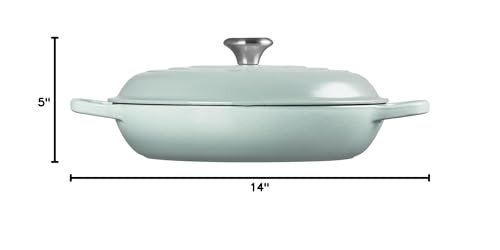 Le Creuset Enameled Cast Iron Signature Braiser, 3.5 qt., Marseille