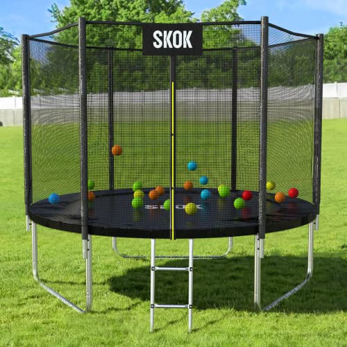 SKOK Trampoline 8FT 10FT 12FT 14FT 15FT Trampolines with Enclosure Net