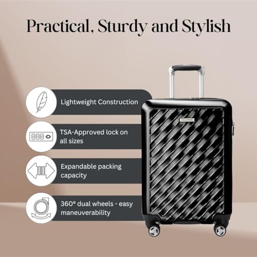 Ricardo Beverly Hills Melrose Hardside Expandable Luggage with Lightweight Construction for Smooth Traveling, Stylish, Durable, and Spacious