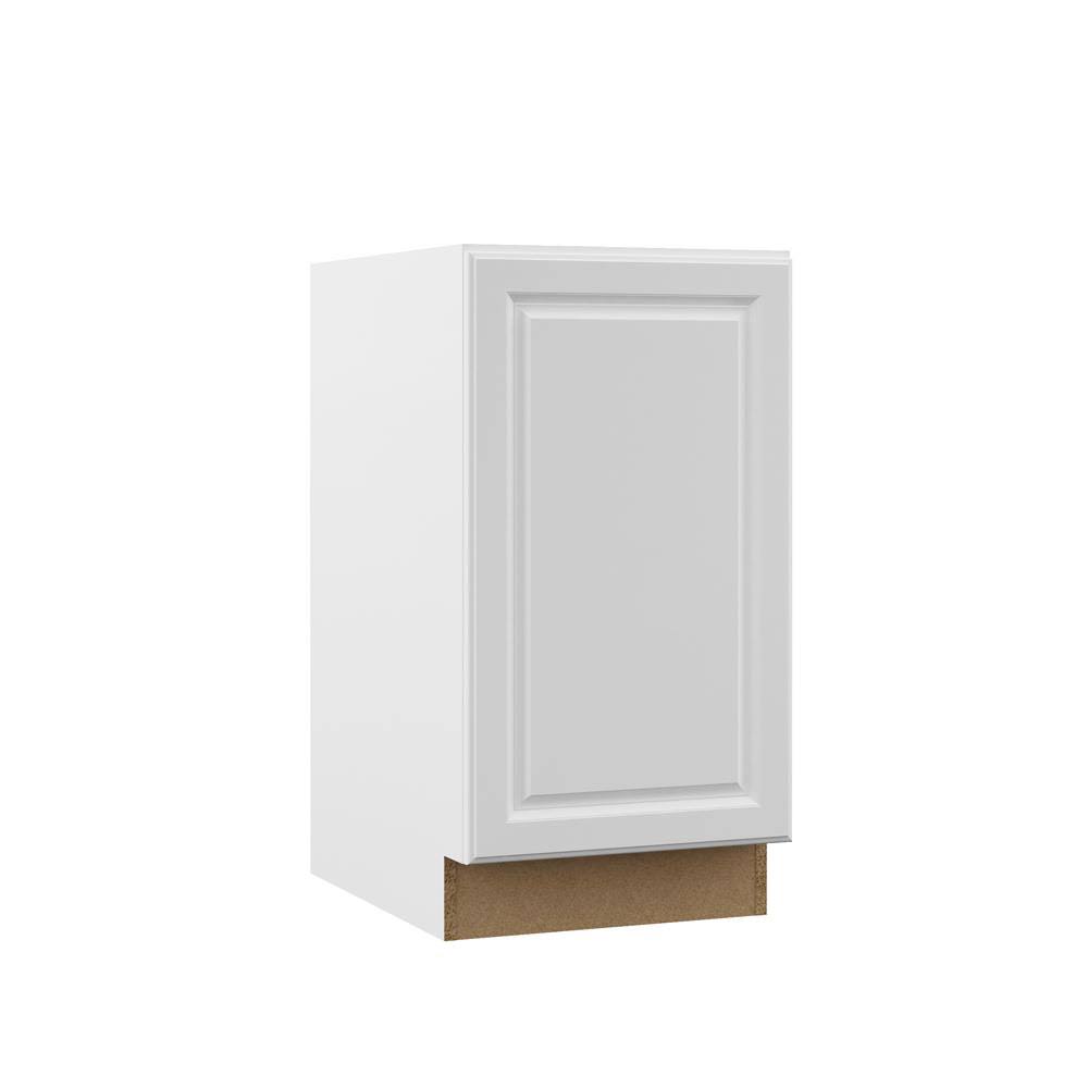 Hampton Bay Designer Series Elgin Assembled 18x34.5x23.75 in. Full Height Door Base Kitchen Cabinet in White